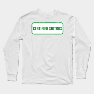 Certified Shitbox - Green Label Design Long Sleeve T-Shirt